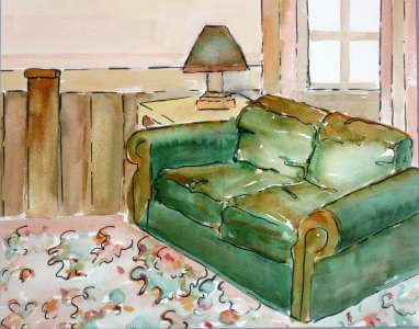 Sofa in Green