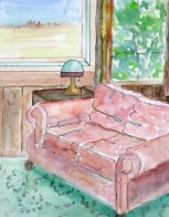 Sofa in Pink